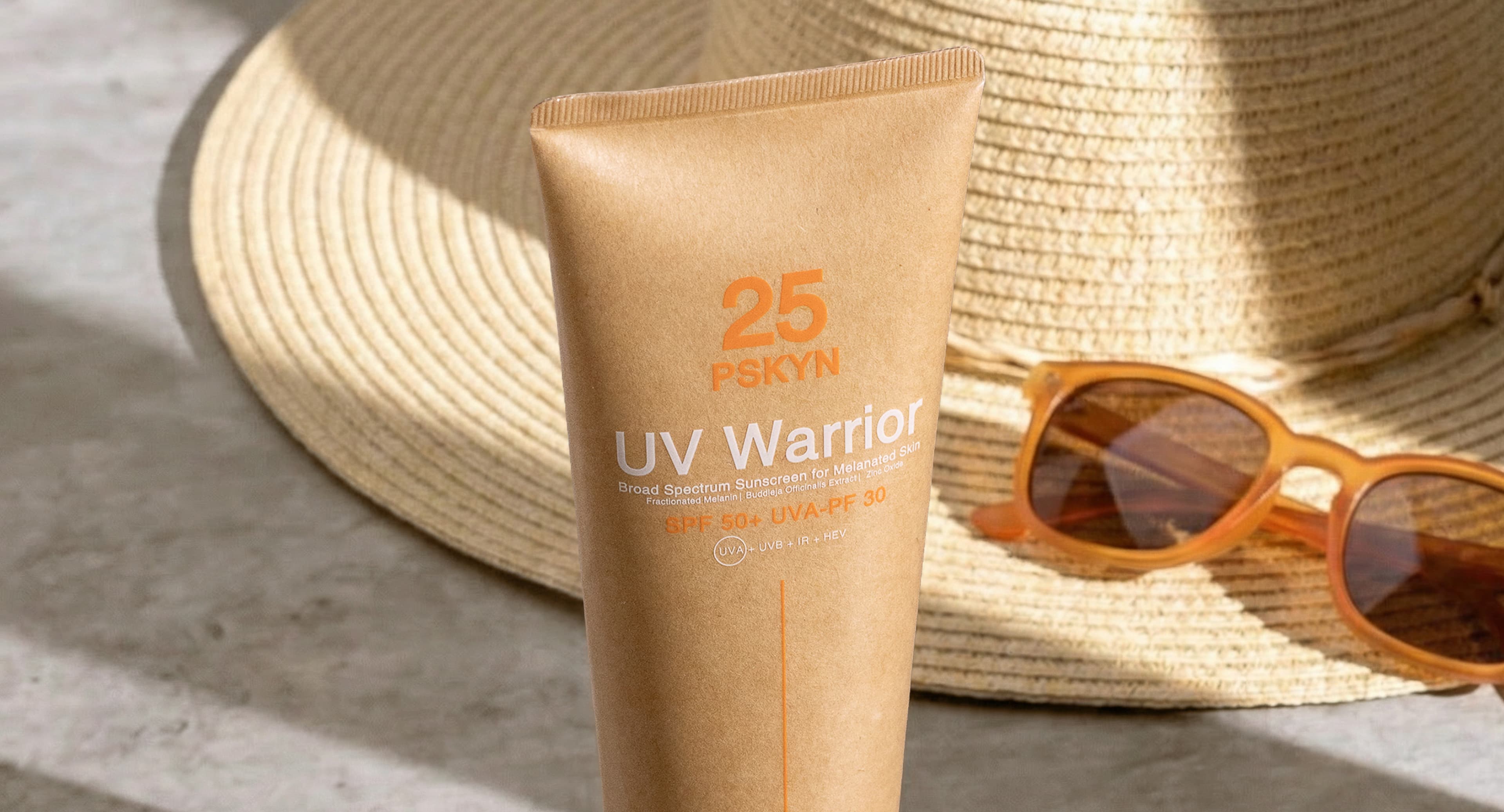 UV Warrior SPF 50+ Broad Spectrum Sunscreen for Melanated Skin